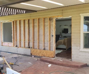 Back Patio During Construction